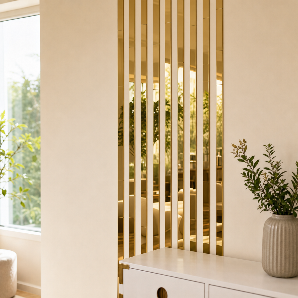 Mirrora – Self-adhesive Mirror-Like Wall Strips (20 pieces)