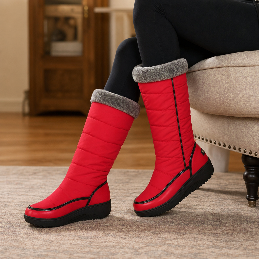 Wearbella – Faux Fur-Lined Knee-High Pull-On Boots