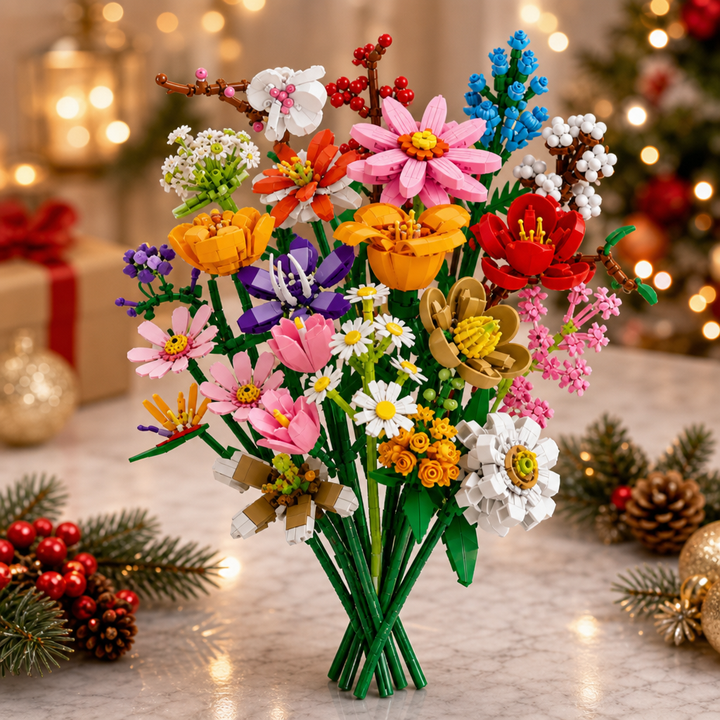 Advent Bloom – 24-Day Flower Building Block Advent Calendar
