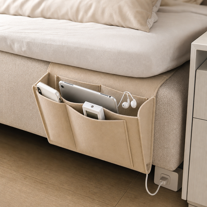 Bedvira – Under-Mattress Hanging Bedside Storage Caddy