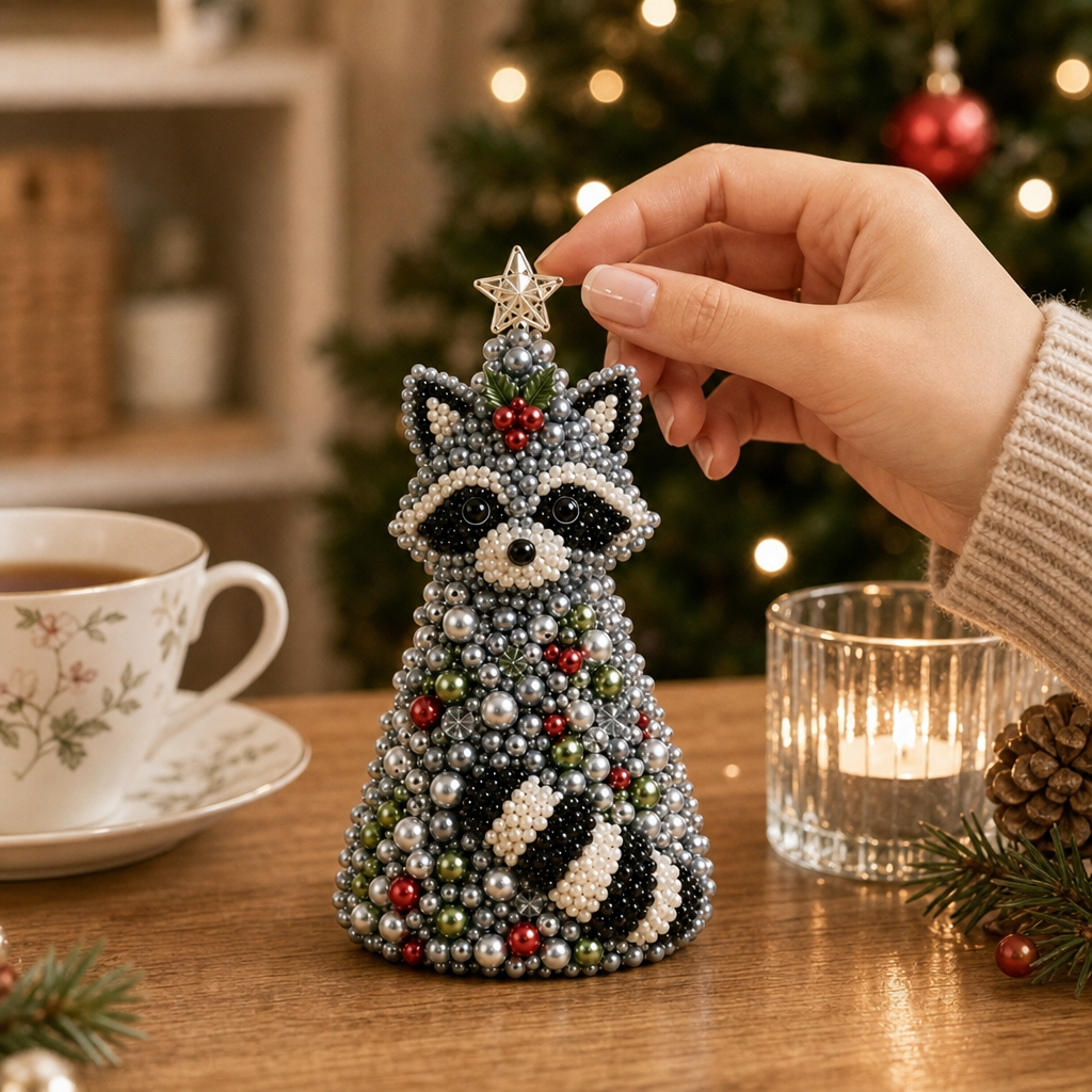 Tinsel Tails – Beaded Animal Christmas Tree Ornament Kit