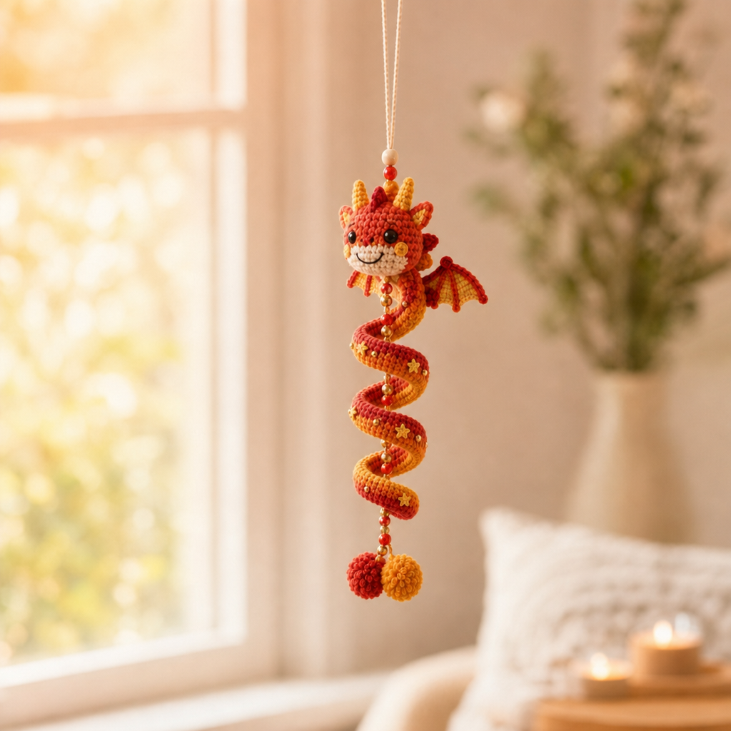 Dracora – Spiral Dragon Crochet Ornament Kit