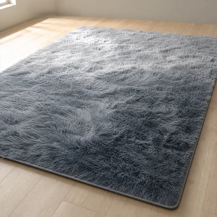 Gradia – Gradient Plush Faux-Fur Area Rug