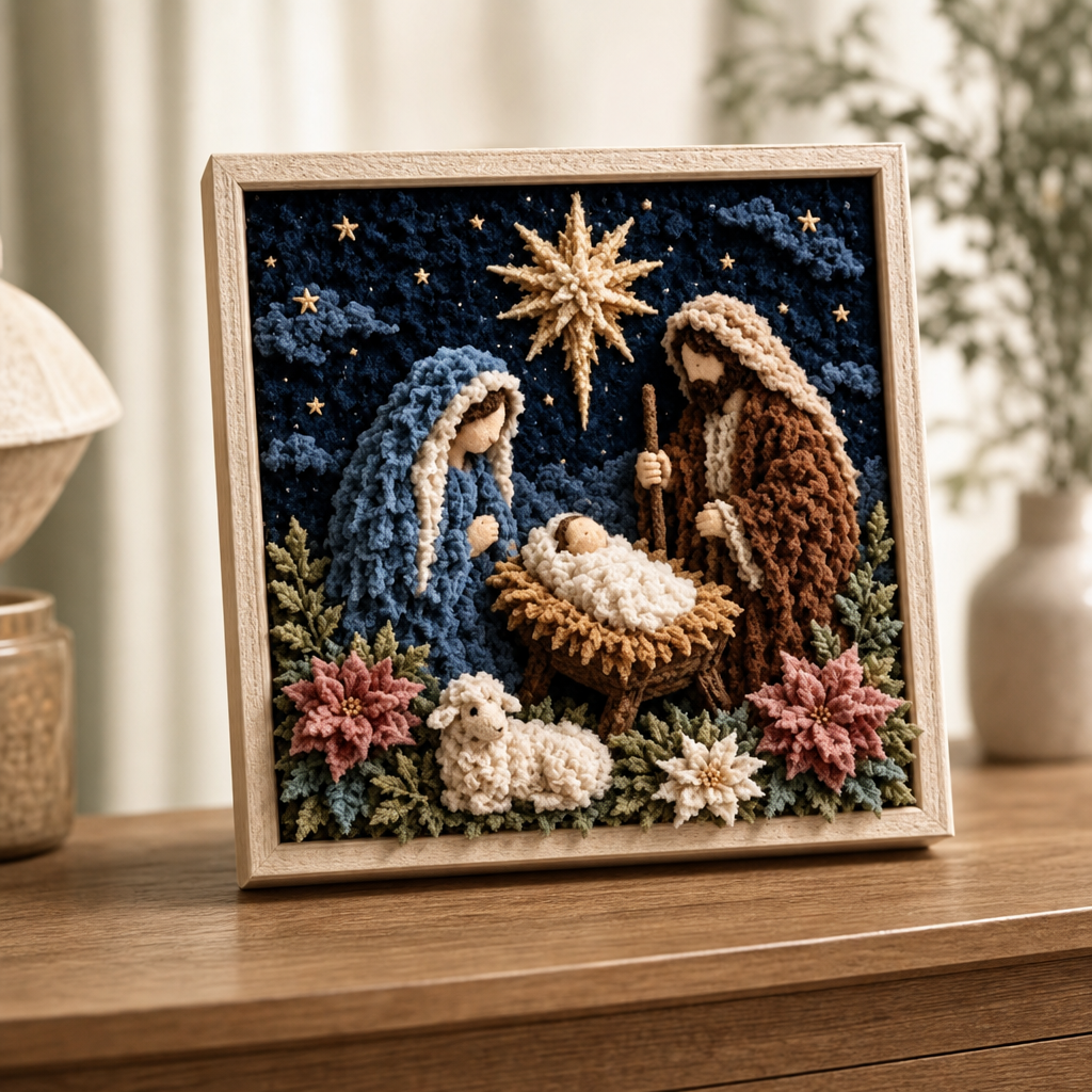 Faithtuck – Shepherd 3D Fabric Poke Art Kit