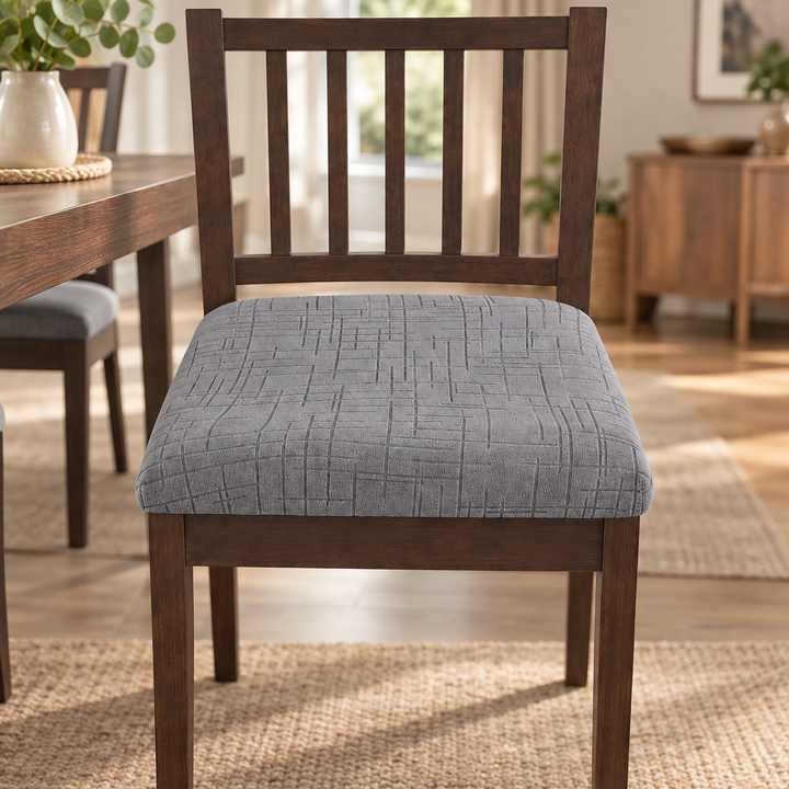 Snugseat – Tieless Stretch Jacquard Dining Chair Cover