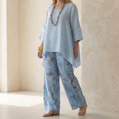 Linova™ – Artful Linen Two-Piece for Easy Days