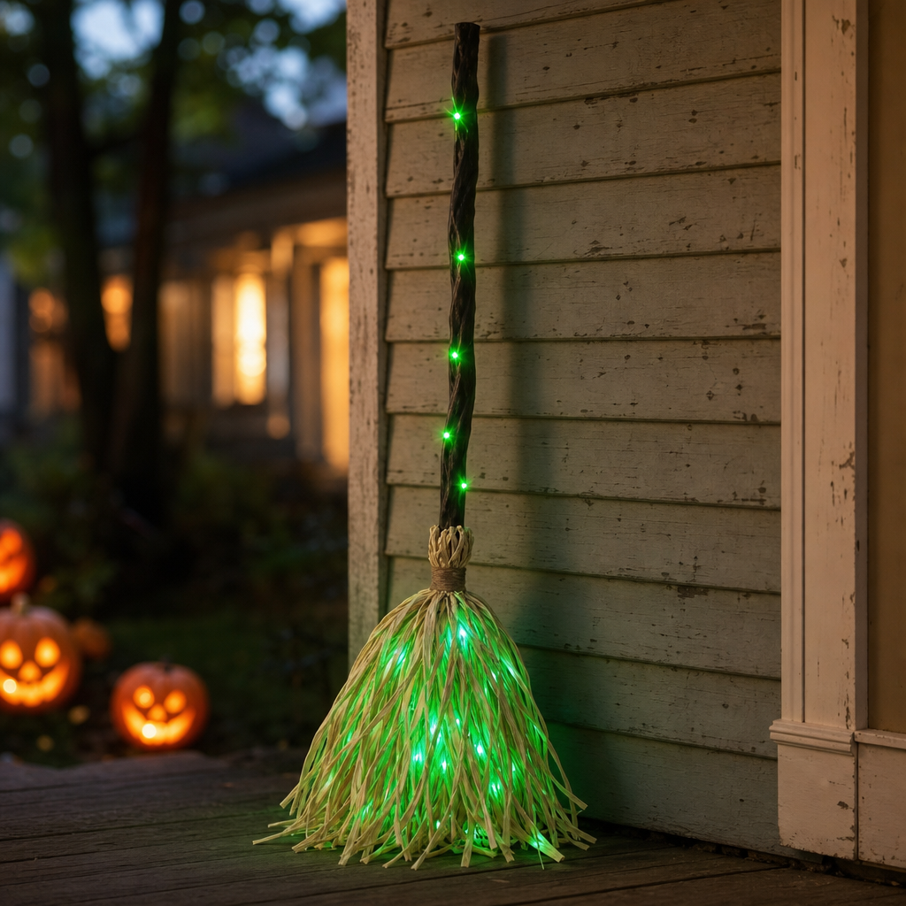 Cackleflight – Self-Propelled Light-Up Cackling Witch Broom