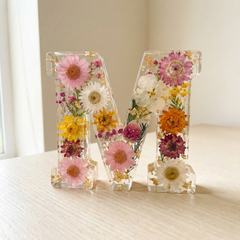 Florenza – Personalized Floral Resin Letter Light