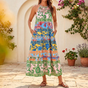Vivanya – Women's Bold Floral Summer Maxi Dress