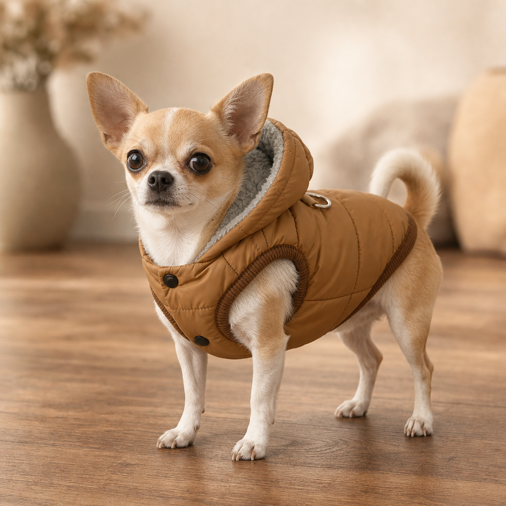 Trekwarm – Windproof Fleece-Lined Dog Coat With Harness Ring