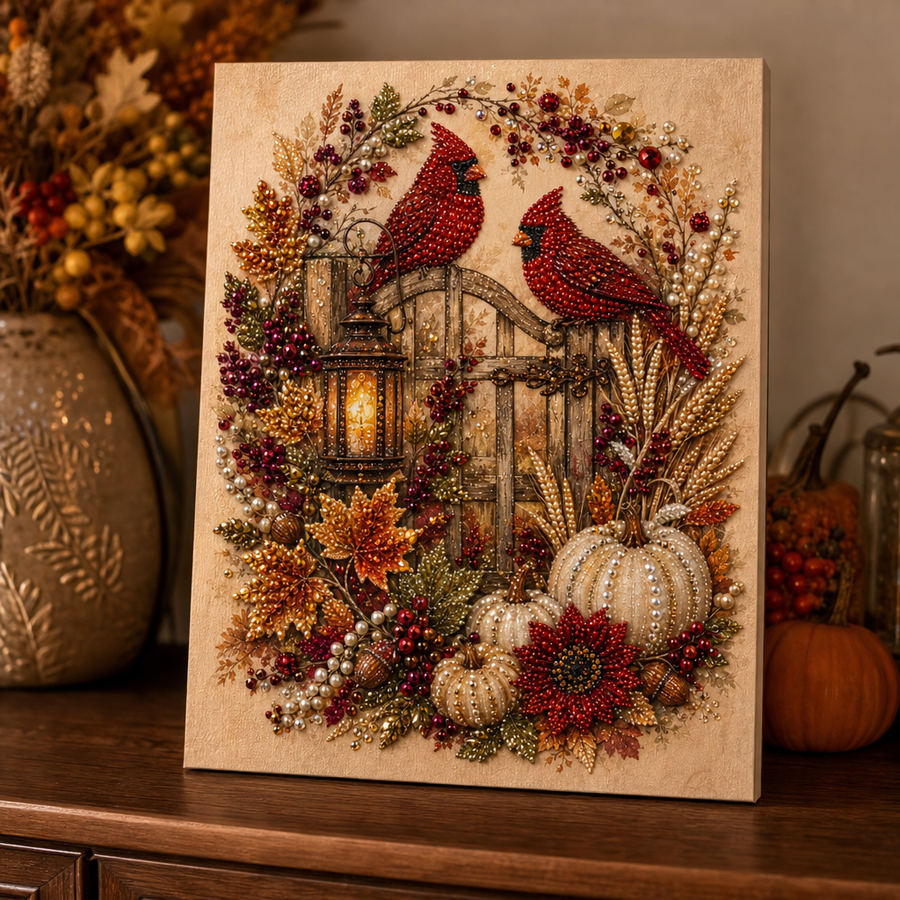 Autumn Gleam – Beaded Crystal Autumn Diamond Painting Kit – Clarendale