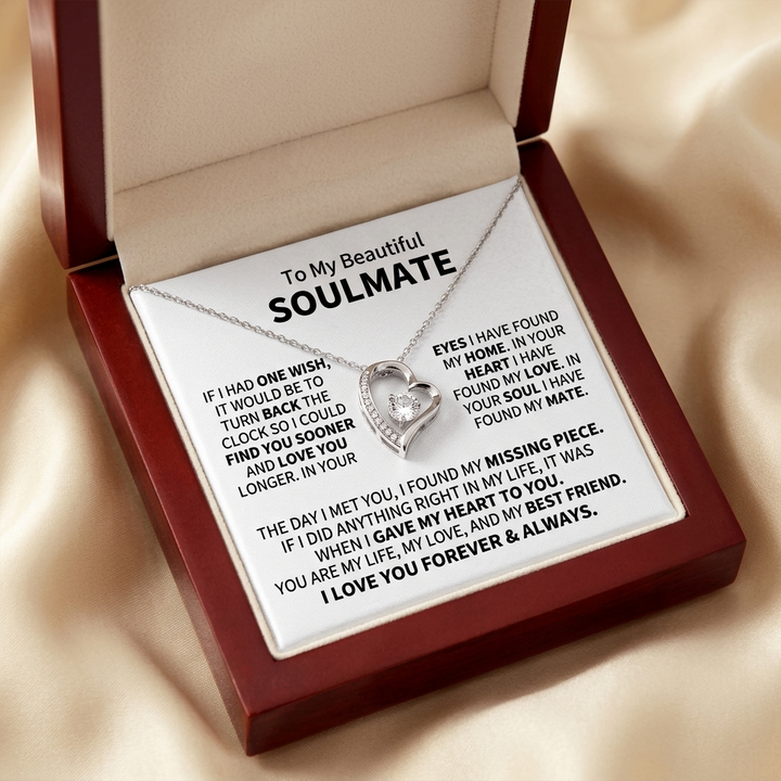 Soulmira™ – Soulmate Heart Necklace with Love Letter
