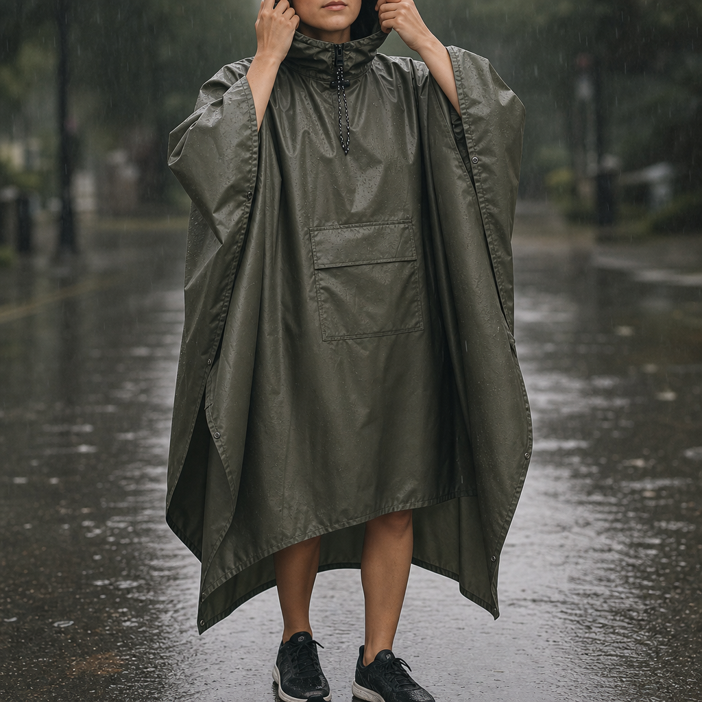 Zipdri – Full-Zip Packable Hooded Rain Poncho