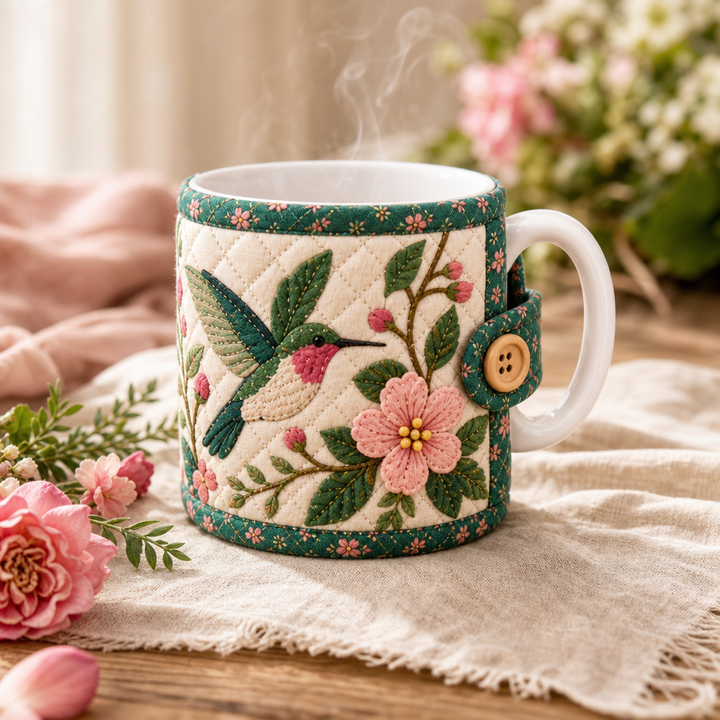 Wrenfield – Hummingbird Appliqué Mug Cozy Sewing Kit