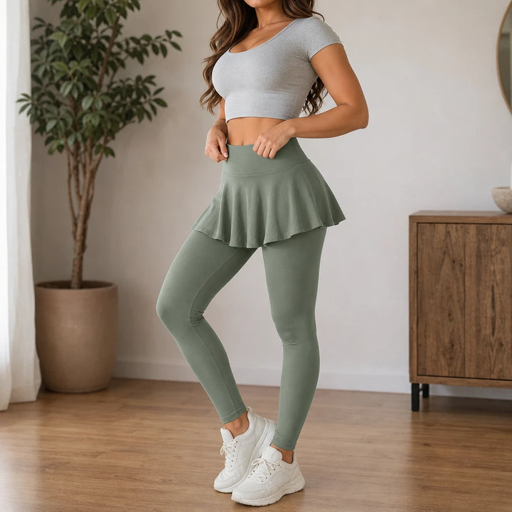 Skirtelle – High-Waisted Skirted Leggings