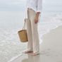 Seralune – Textured Knit Wide-Leg Trousers