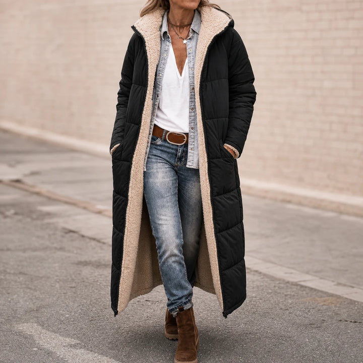 Reversa – Long Quilted Reversible Puffer Coat