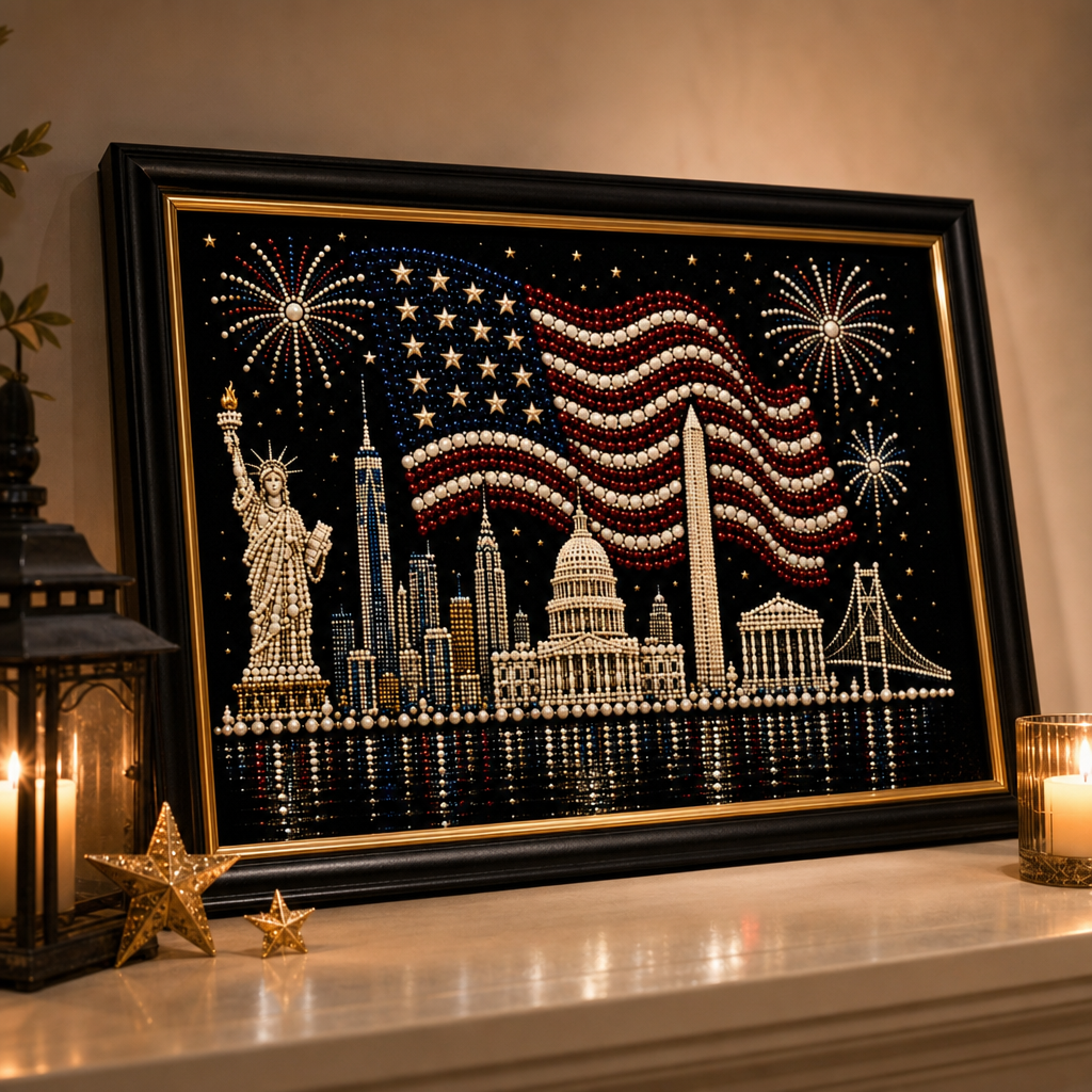 Starweave – 5D Pearl Bead American Flag Art Kit