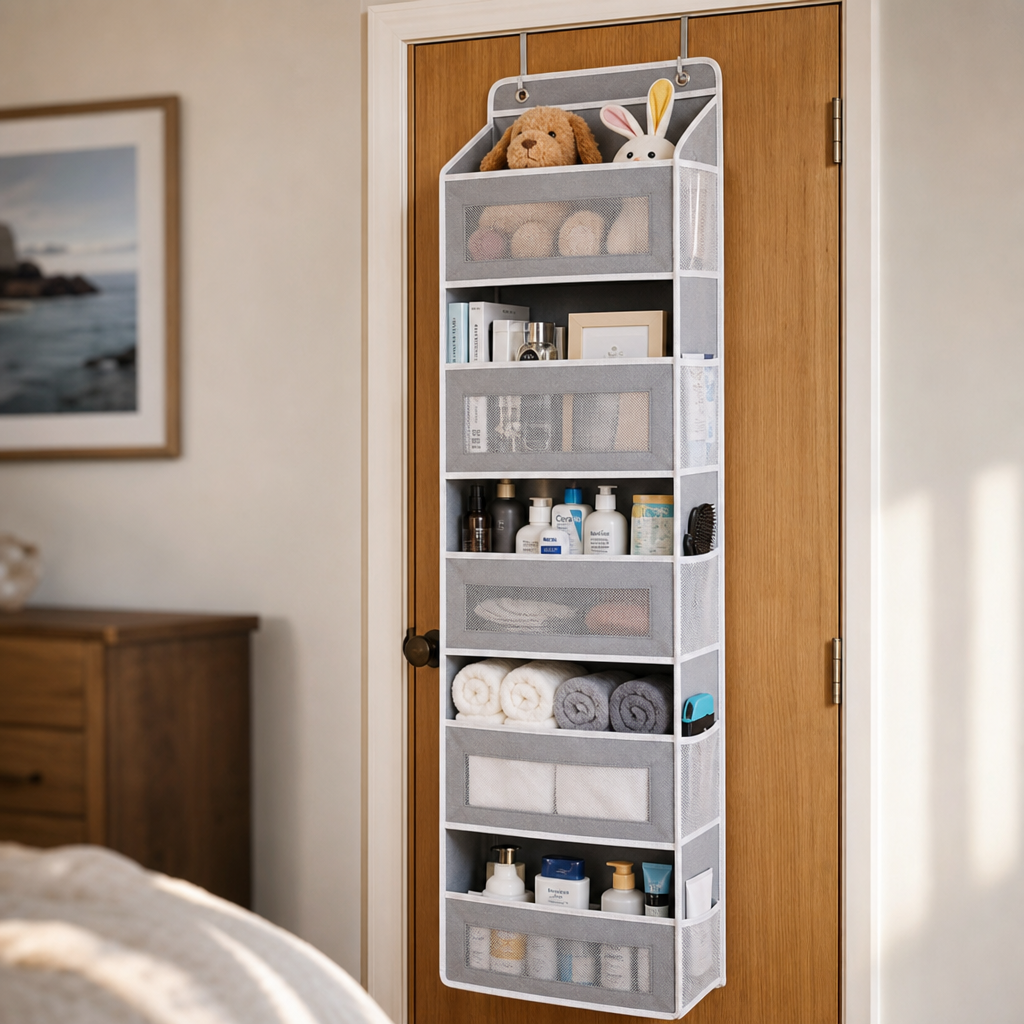 Shelfast – 5-Tier Reinforced Base Hanging Door Organizer