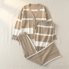 Lunaire – Women's 3 Piece Coordinated Knit Lounge Set