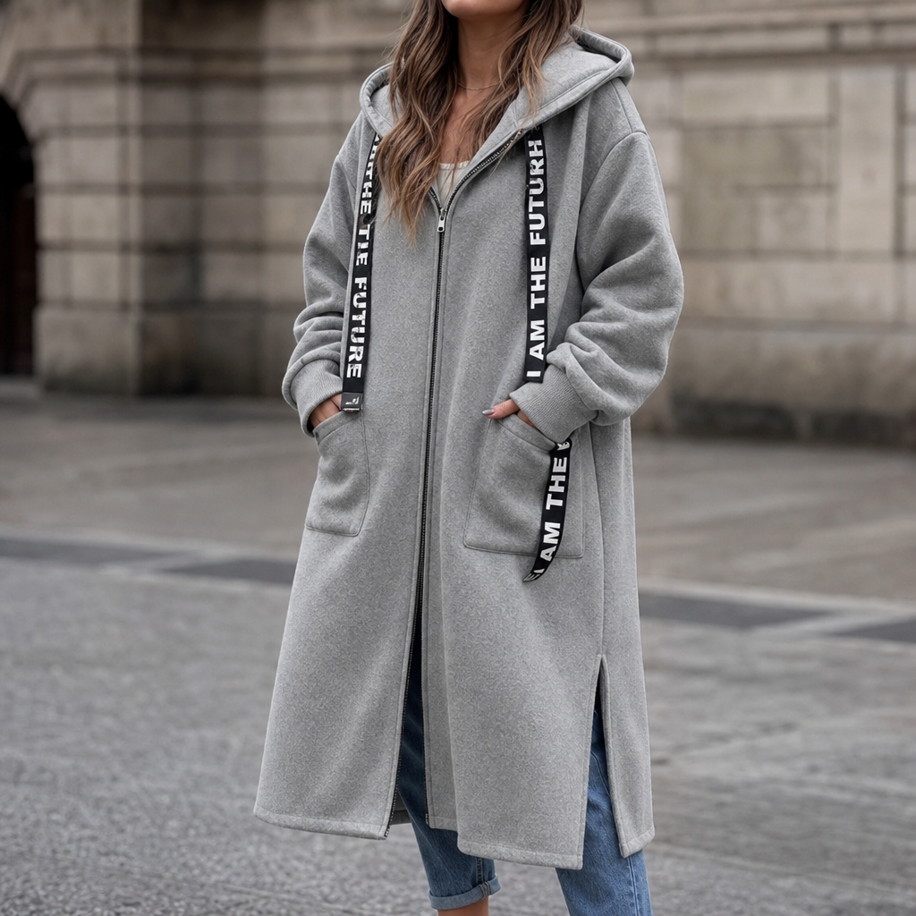 Winterlyn – Oversized Hooded Sweatshirt Coat