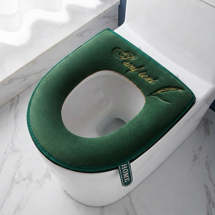 Coziseat – Soft Velvet Toilet Seat Cover with Zipper