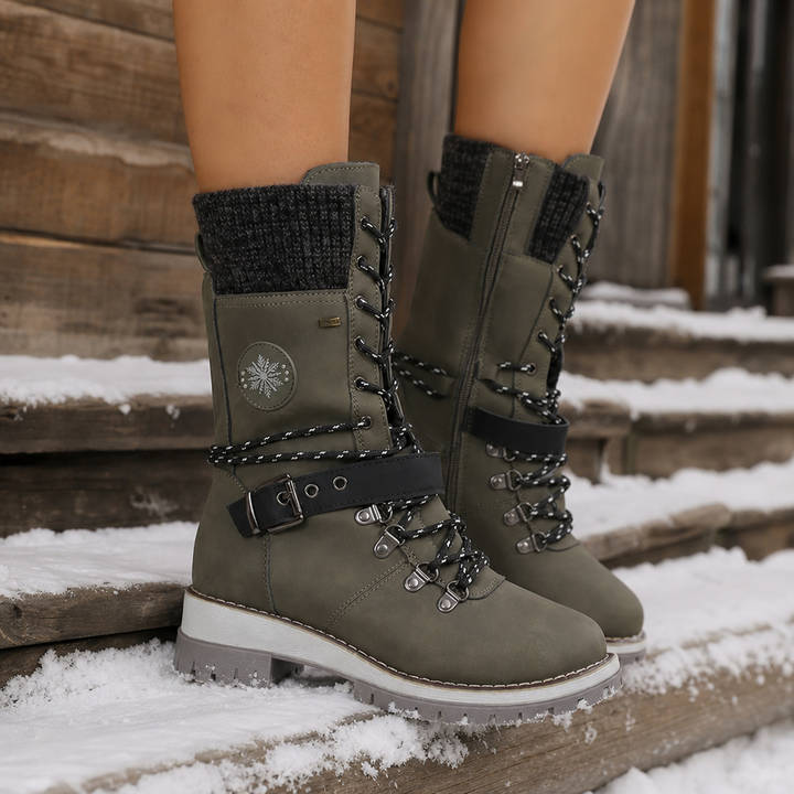 Snowlina – Adjustable Knee-High Insulated Snow Boots