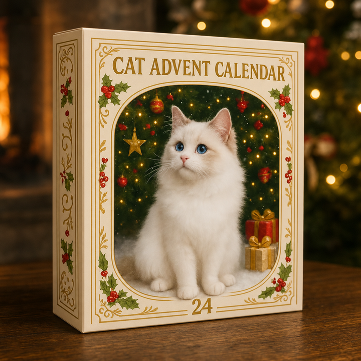 Mistletoe Meow – 24 Cat Acrylic Christmas Ornaments