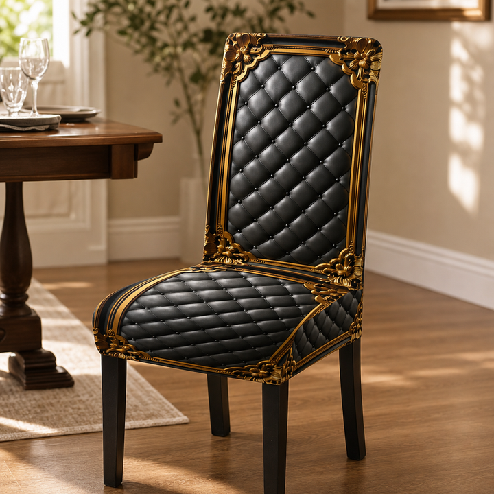 Chairistocrat – Baroque Print Stretch Dining Chair Cover