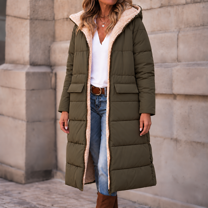 Reversa – Reversible Hooded Long Winter Coat