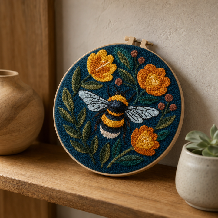 Blossom & Bumble – Bumblebee Punch Needle Kit