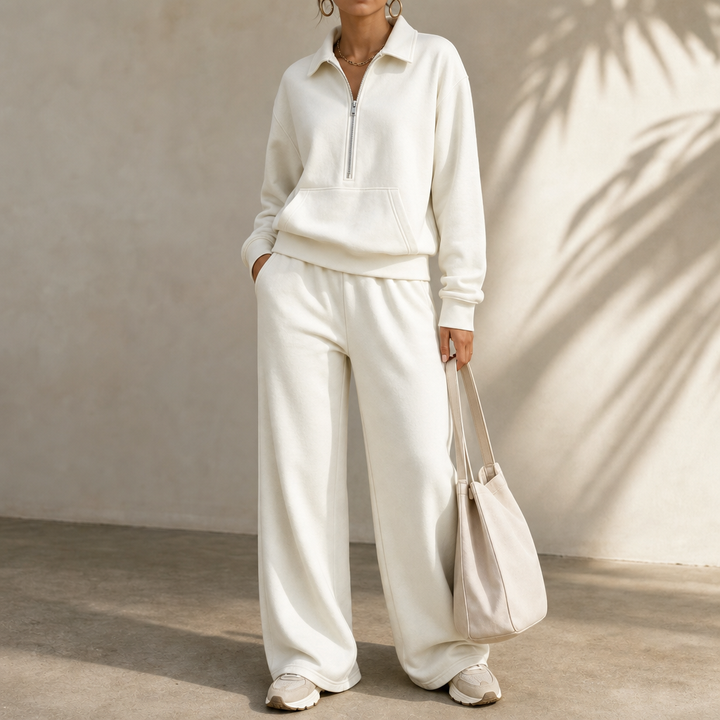 Easolde – Half-Zip Collar Lounge Set