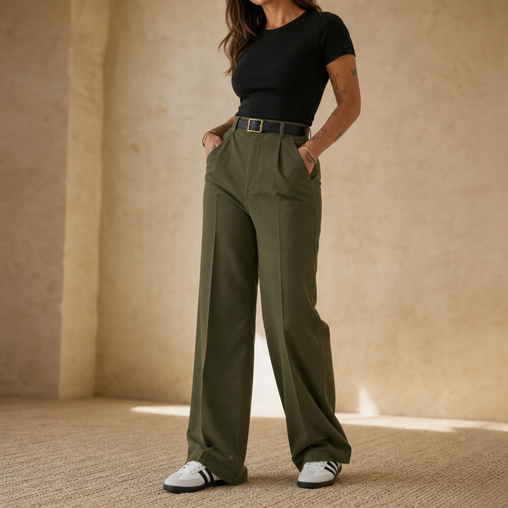 Wearbella – High-Waisted Wide-Leg Trousers