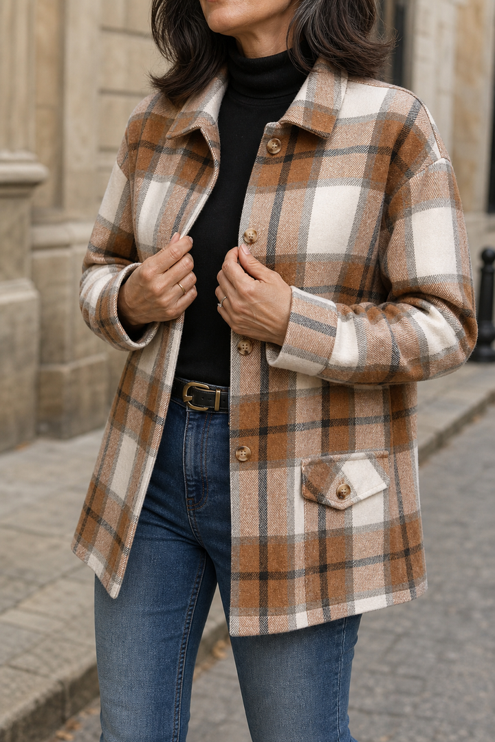 Shackston – Plaid Relaxed-Fit Shirt Jacket