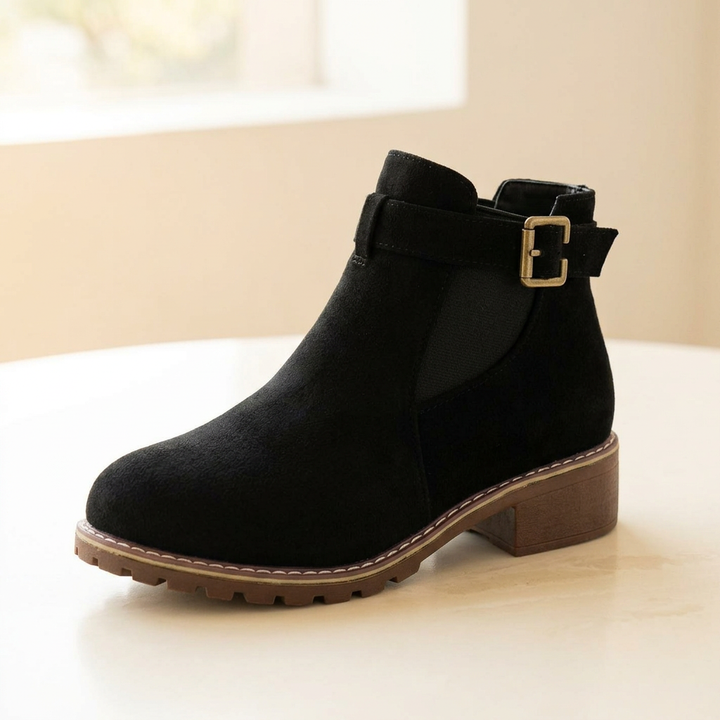 Solace™ – Slip On Low Heel Ankle Boots