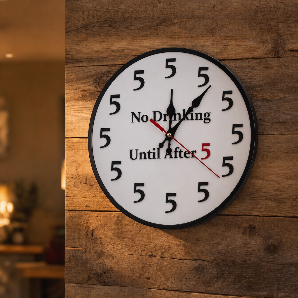 After Five – All-5-Hour Beer Wall Clock