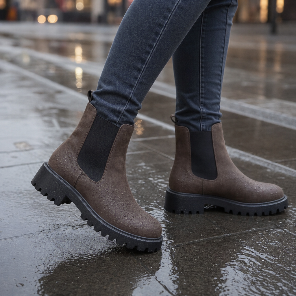 Traqora – Wide-Fit Stretch-Panel Chelsea Boots