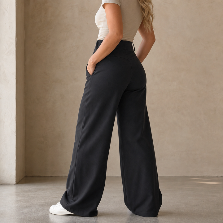 Wearlise – High-Waisted Wide-Leg Trousers