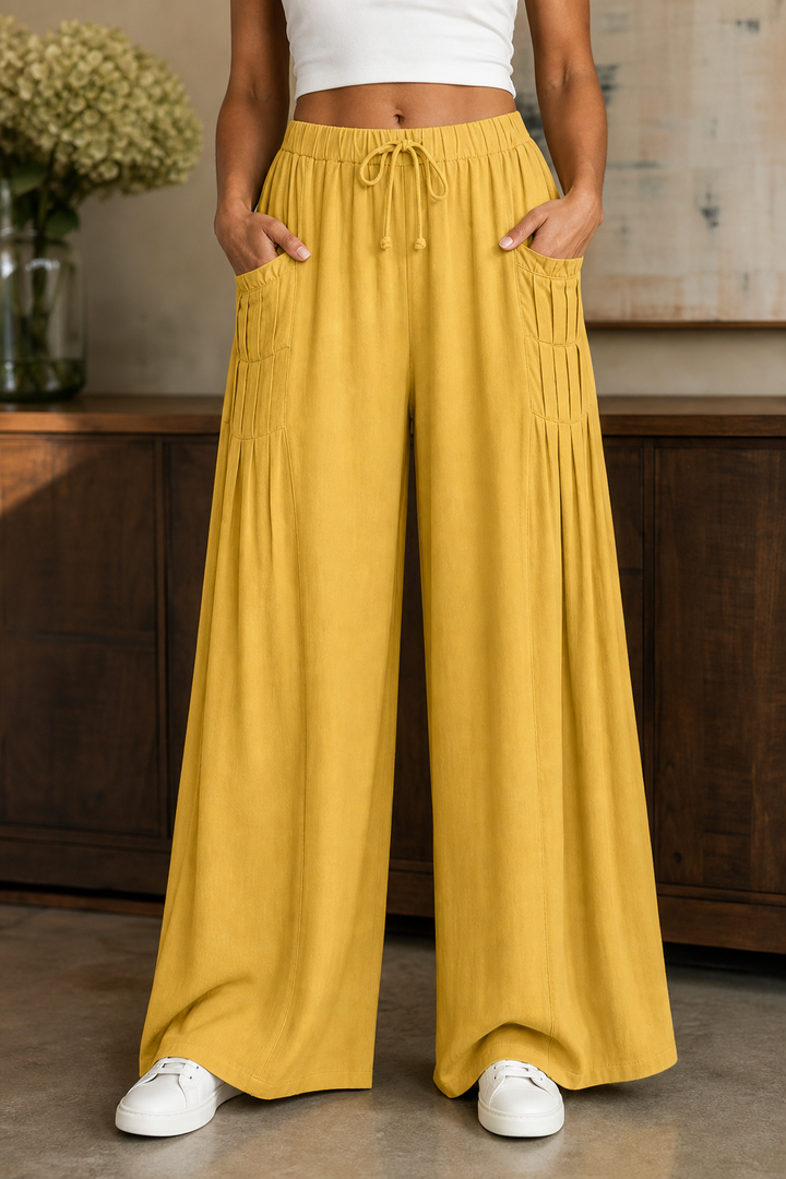 Linora – Drawstring Wide Leg Pants