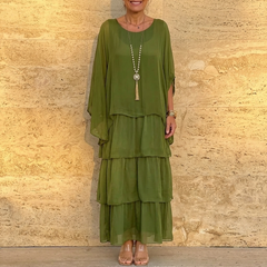 Velara – Women's Flowing Tiered Chiffon Maxi Dress