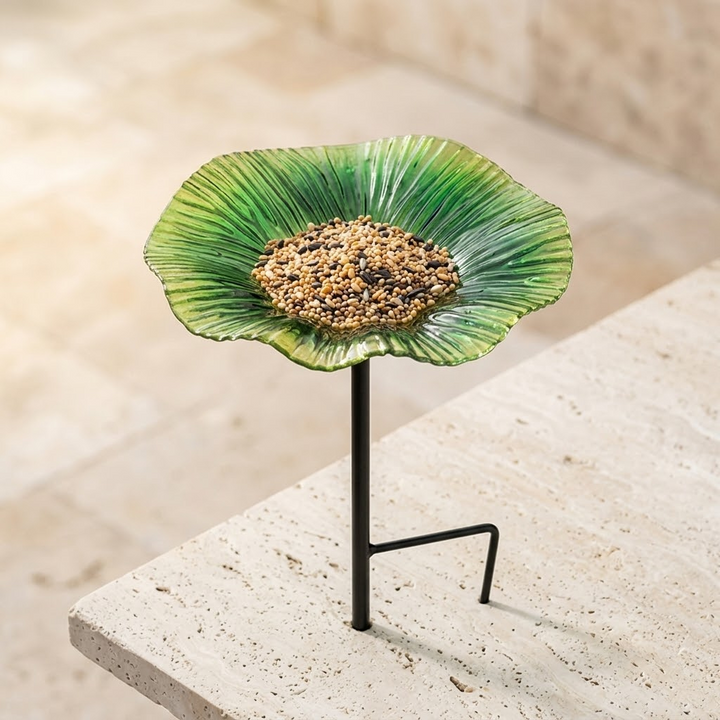 Floressa – Hand Painted Flower Bird Feeder Stake