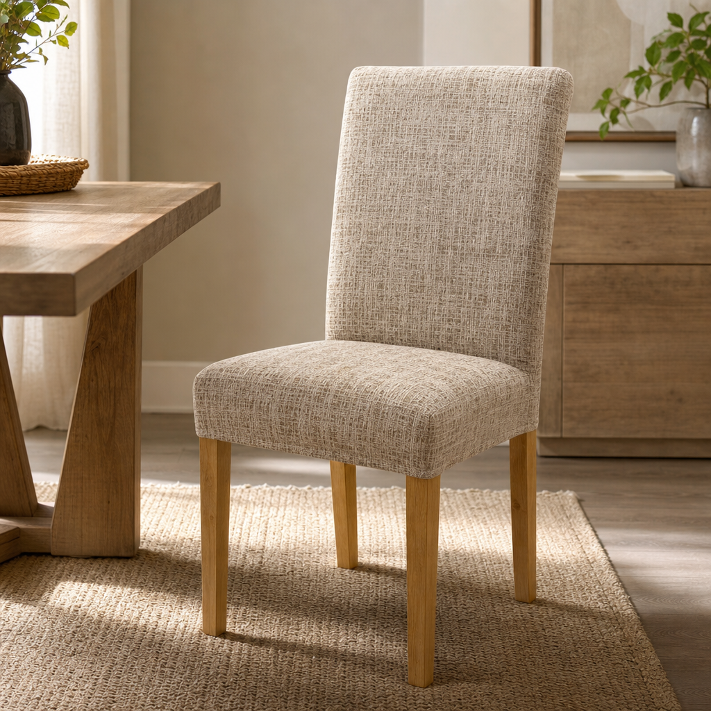 Snugback – Plaid Stretch Dining Chair Cover