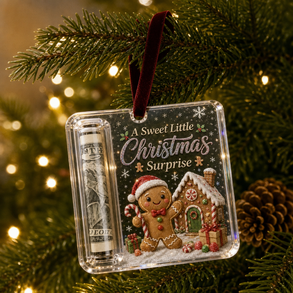 Giftwell – Clear Cash Reveal Christmas Ornament