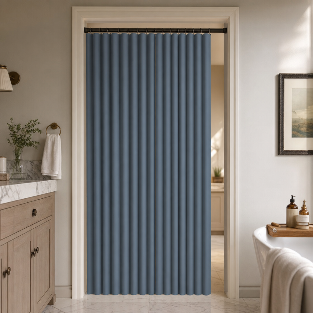Foldura – No-Drill Magnetic Accordion Door Curtain