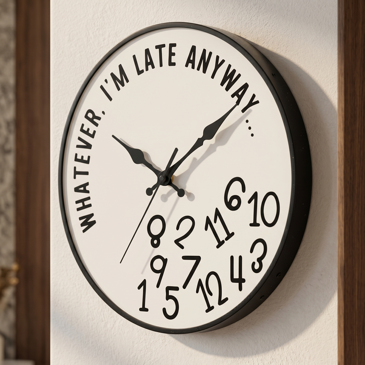 Lateley – Funny Silent Wall Clock with Messy Numbers
