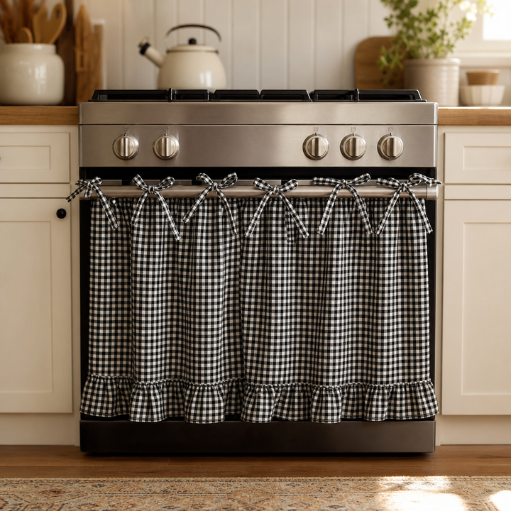 Hearthgrid – Gingham Oven Door Curtain