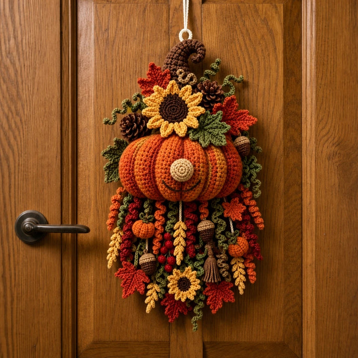 Hearth & Stitch – Layered Crochet Seasonal Door Hanger