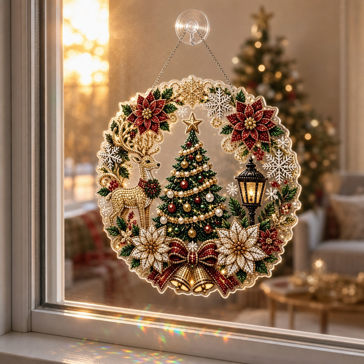 Winterglow – Transparent Panel Christmas Diamond Painting Ornament