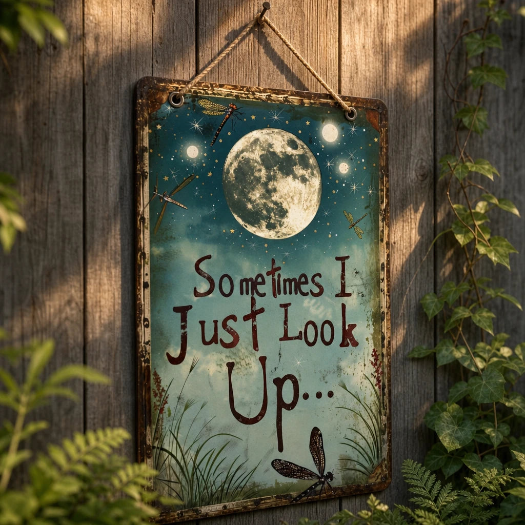 Moonhaven – Celestial Quote Metal Garden Sign