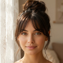 Fringelle™ – Seamless Clip-In Bangs Topper
